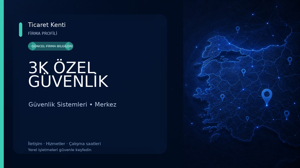 3K ÖZEL GÜVENLİK 