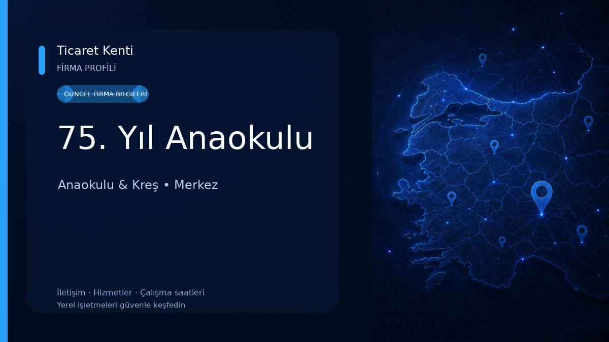 75. Yıl Anaokulu Anaokulu & Kreş