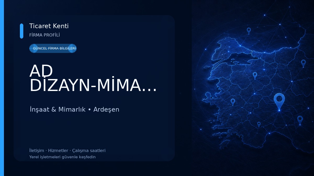 AD DİZAYN-MİMARLIK İnşaat & Mimarlık