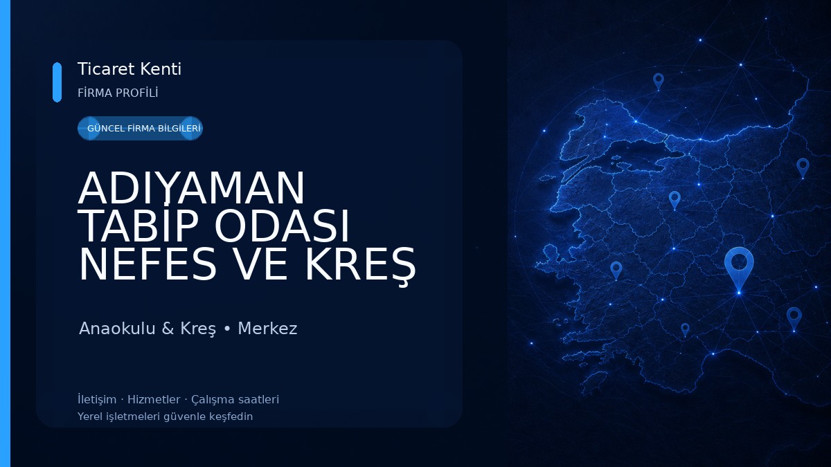 ADIYAMAN TABİP ODASI NEFES VE KREŞ ALANI Anaokulu & Kreş