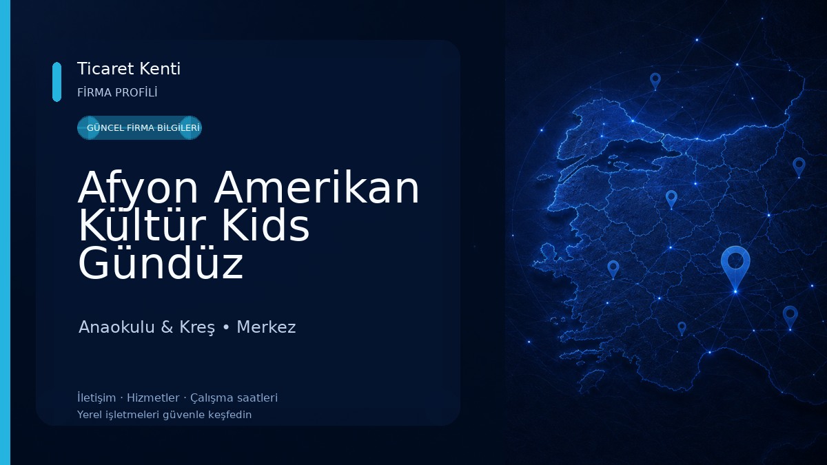 Afyon Amerikan Kültür Kids Gündüz Bakımevi Anaokulu & Kreş