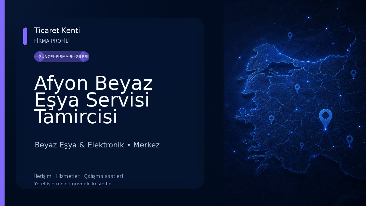 Afyon Beyaz Eşya Servisi Tamircisi Beyaz Eşya & Elektronik