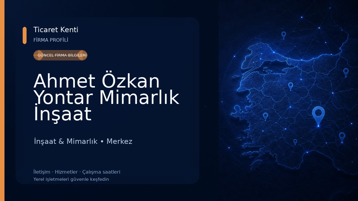 Ahmet Özkan Yontar Mimarlık İnşaat