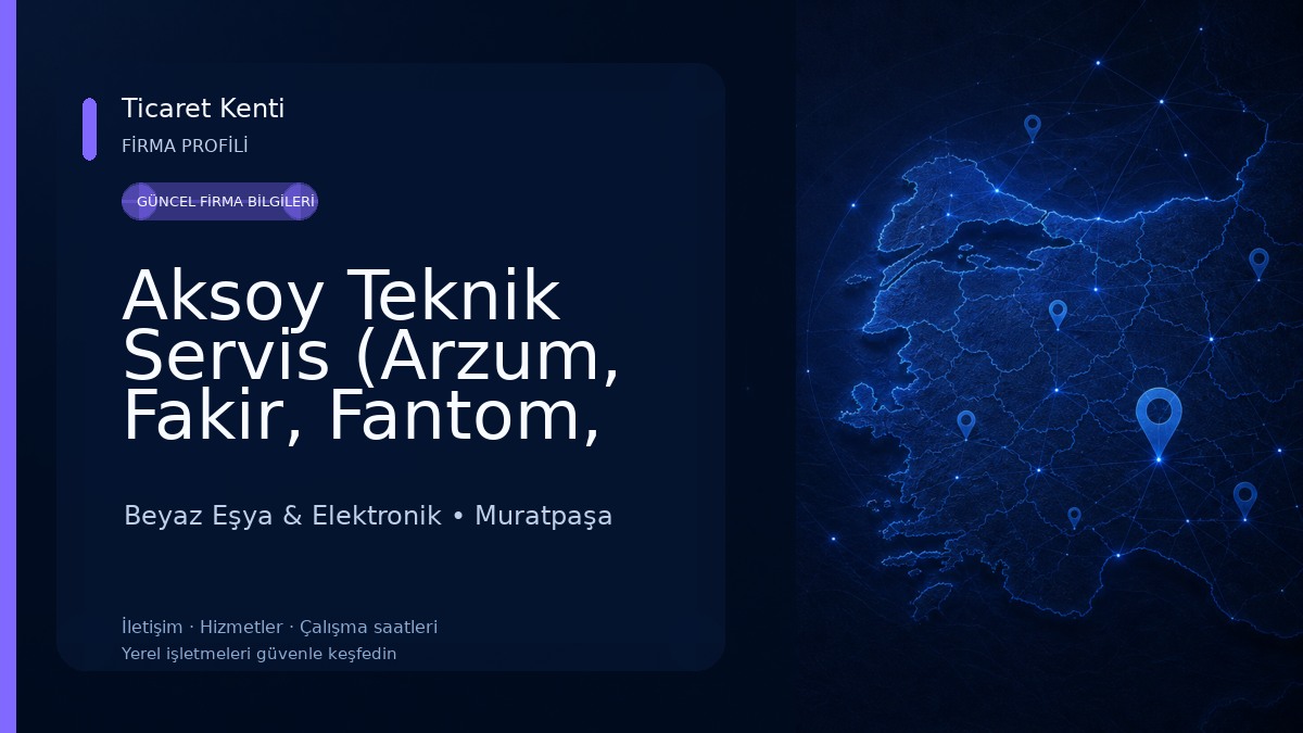 Aksoy Teknik Servis (Arzum, Fakir, Fantom, Ufo, Stilevs, DeLonghi, Karaca, Braun Yetkili Servis)