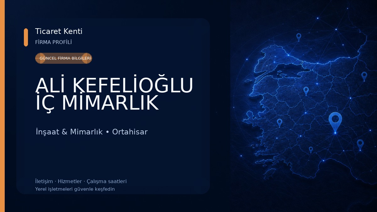 ALİ KEFELİOĞLU İÇ MİMARLIK 