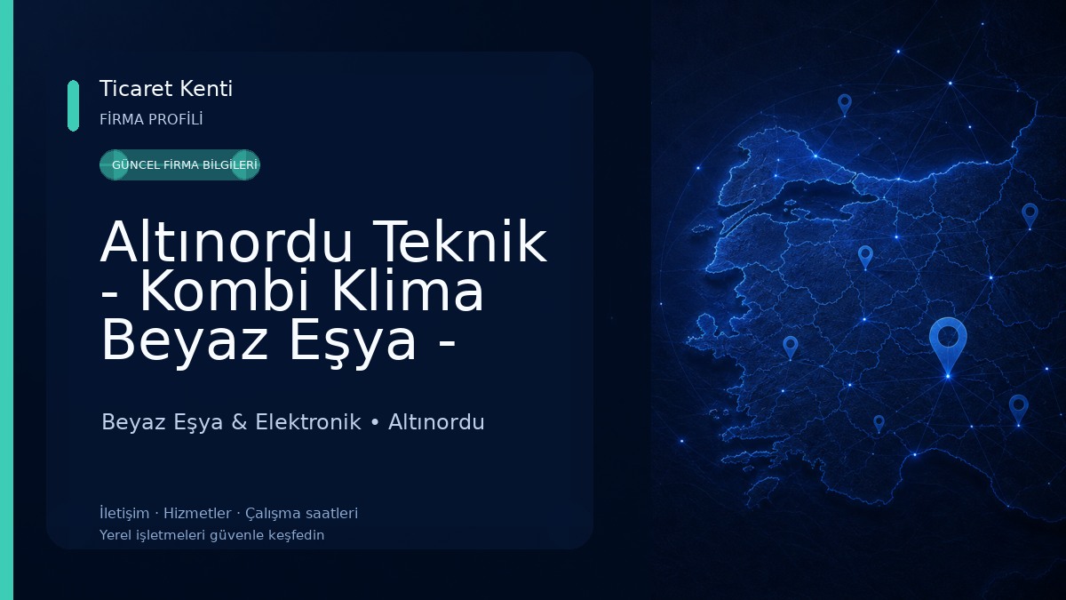 Altınordu Teknik - Kombi Klima Beyaz Eşya - Kart tamiri - TA7KRM 