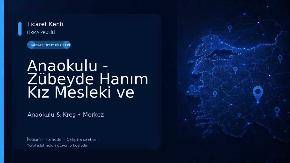 Anaokulu - Zübeyde Hanım Kız Mesleki ve Teknik Anadolu Lisesi Uygulama Anaokulu Anaokulu & Kreş