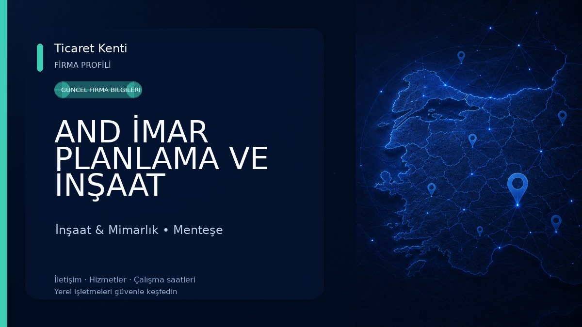 AND İMAR PLANLAMA VE İNŞAAT MÜHENDİSLİK TİCARET LİMİTED ŞİRKETİ İnşaat & Mimarlık