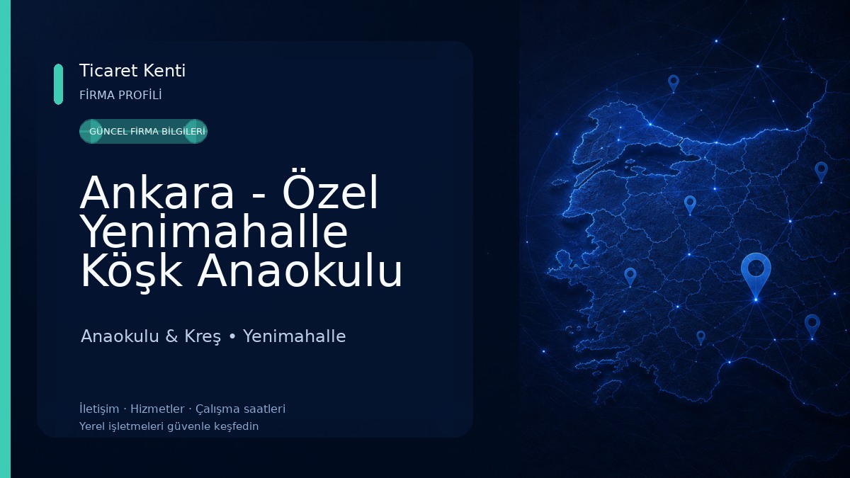 Ankara - Özel Yenimahalle Köşk Anaokulu Anaokulu & Kreş