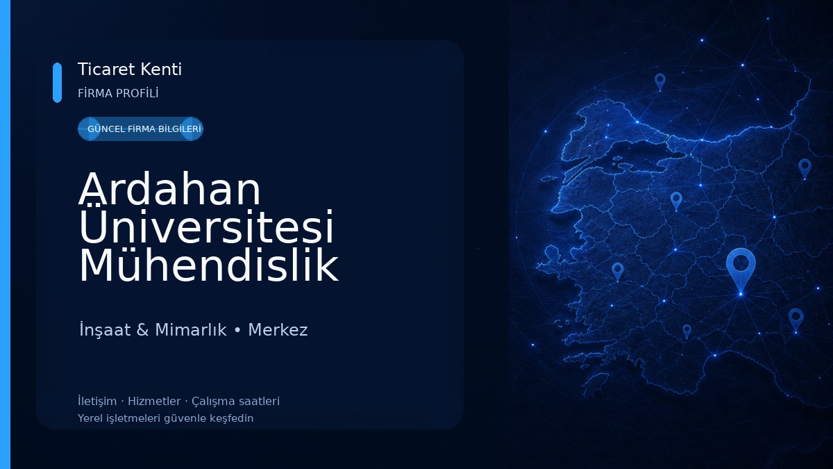 Ardahan Üniversitesi Mühendislik Fakültesi