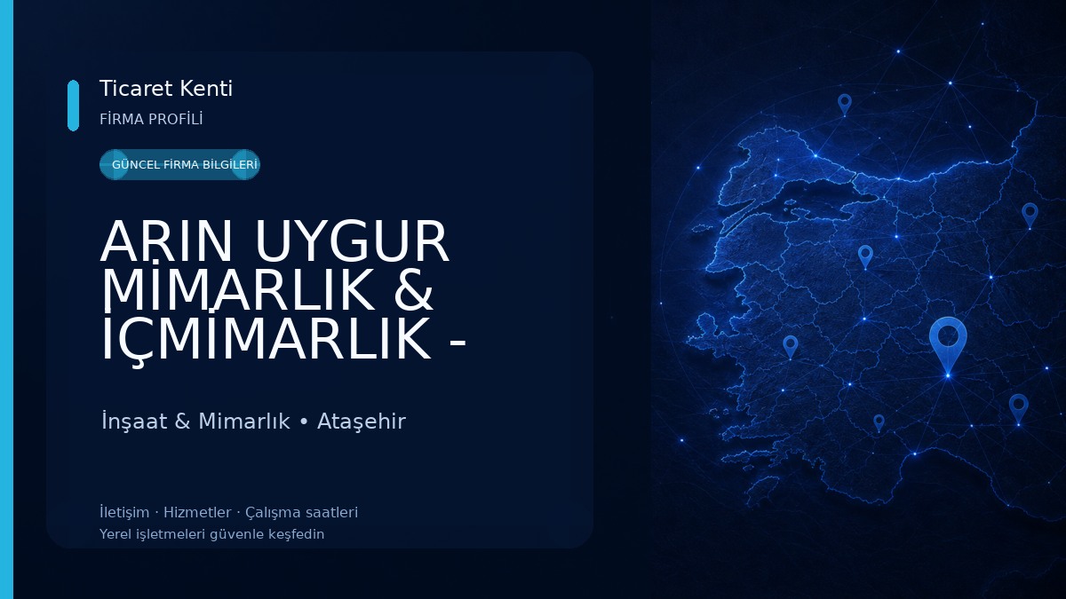 ARIN UYGUR MİMARLIK & İÇMİMARLIK - İstanbul Mimarlık Ofisi | Proje Tasarım & Uygulama İnşaat & Mimarlık