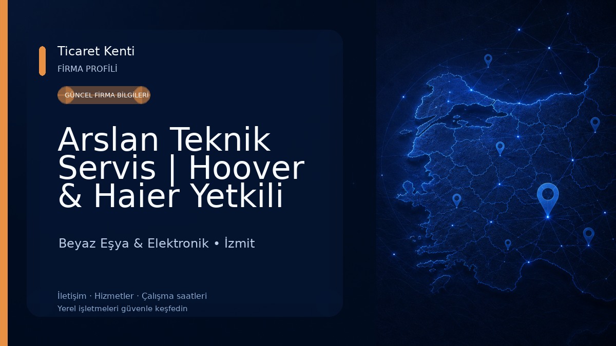 Arslan Teknik Servis | Hoover & Haier Yetkili Servisi Beyaz Eşya & Elektronik