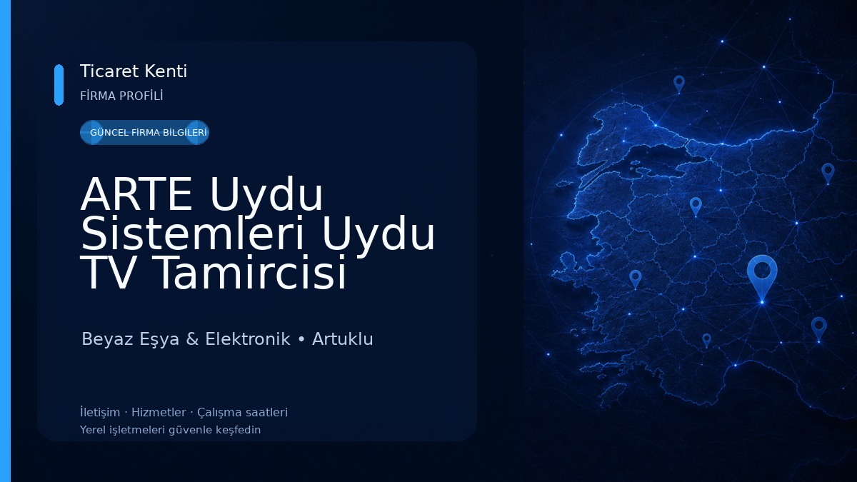 ARTE Uydu Sistemleri Uydu TV Tamircisi Uyducu Mardin Beyaz Eşya & Elektronik