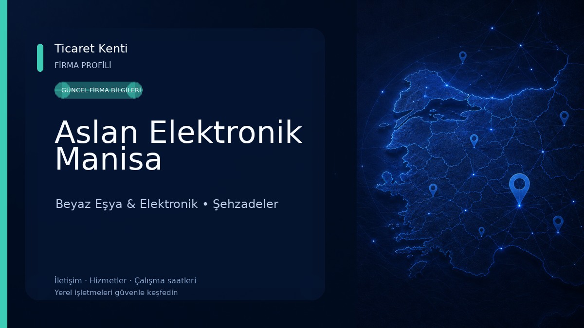 Aslan Elektronik Manisa Beyaz Eşya & Elektronik
