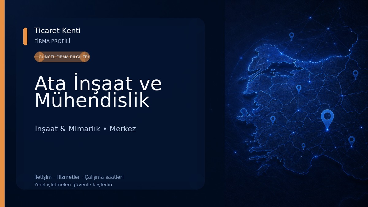 Ata İnşaat ve Mühendislik İnşaat & Mimarlık