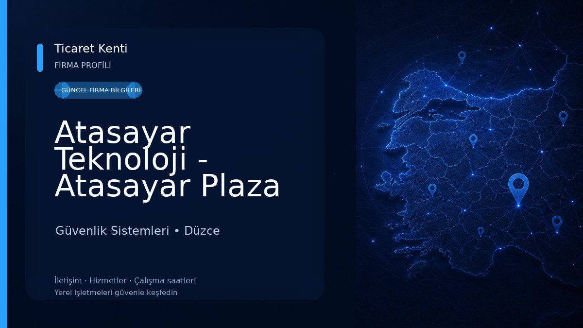 Atasayar Teknoloji - Atasayar Plaza Güvenlik Sistemleri