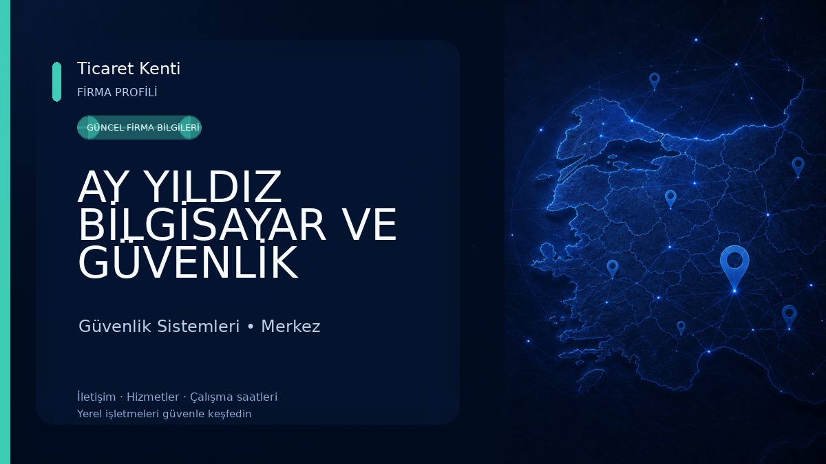 AY YILDIZ BİLGİSAYAR VE GÜVENLİK SİSTEMLERİ Güvenlik Sistemleri
