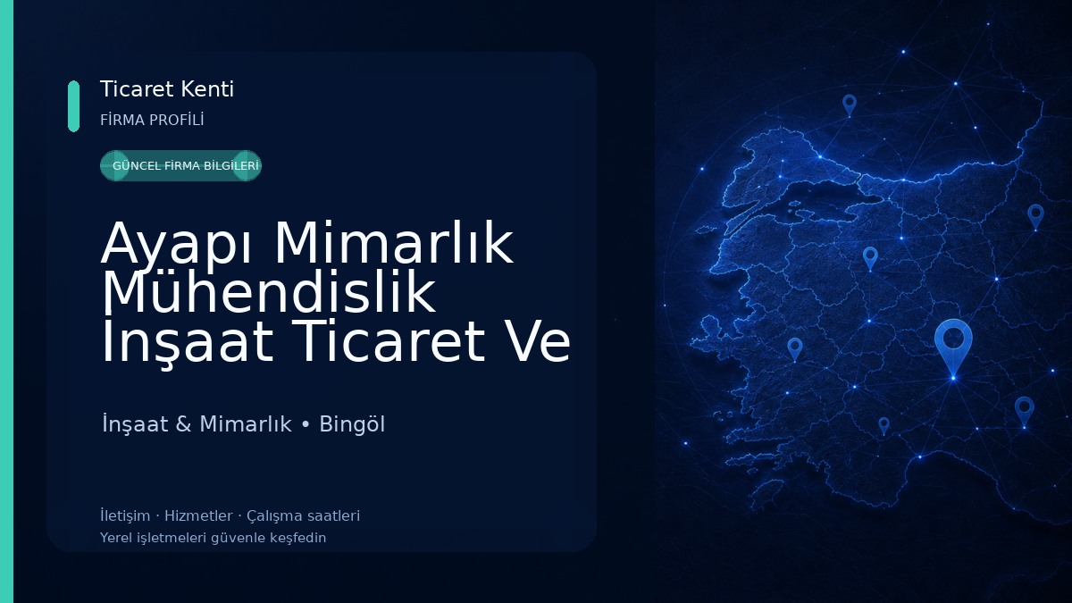 Ayapı Mimarlık Mühendislik İnşaat Ticaret Ve San.Ltd.Şti İnşaat & Mimarlık