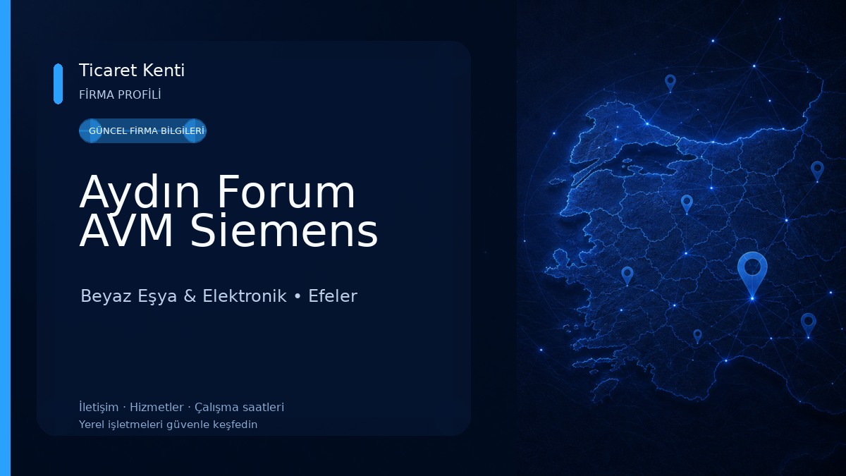 Aydın Forum AVM Siemens Beyaz Eşya & Elektronik