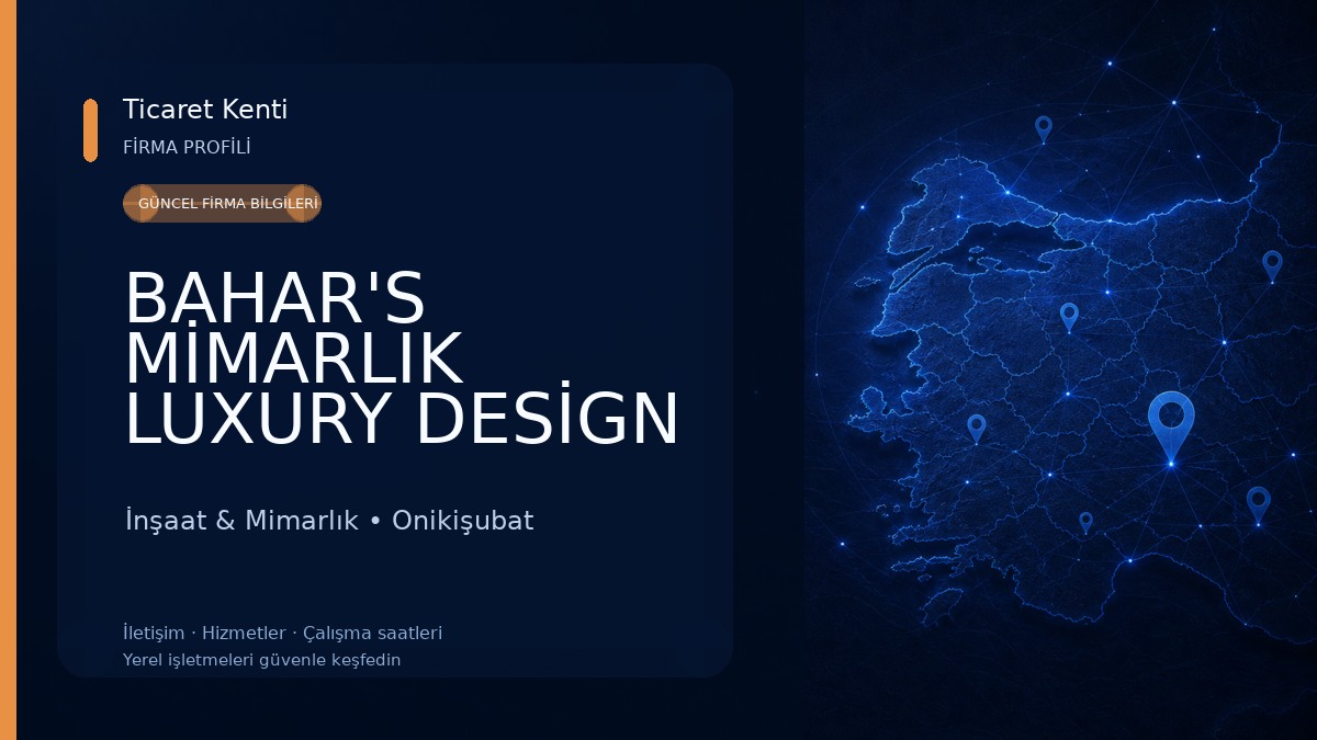 BAHAR'S MİMARLIK LUXURY DESİGN TASARIM OFİSİ 