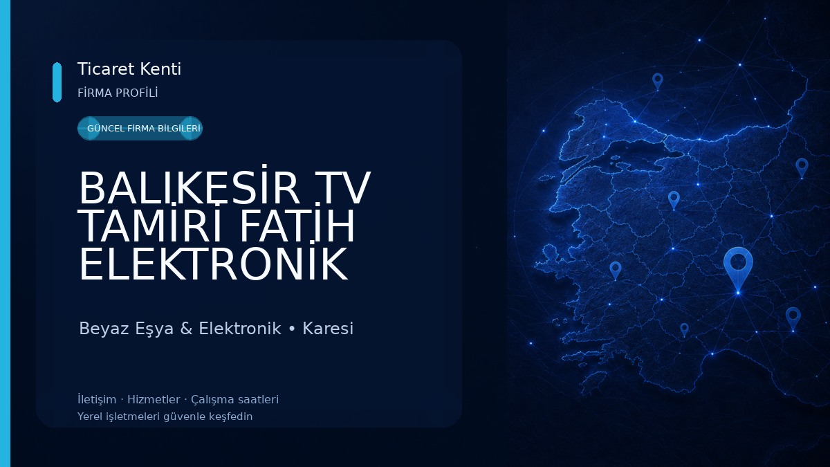 BALIKESİR TV TAMİRİ FATİH ELEKTRONİK Beyaz Eşya & Elektronik