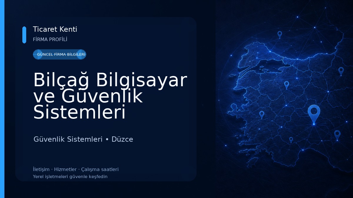 Bilçağ Bilgisayar ve Güvenlik Sistemleri Güvenlik Sistemleri