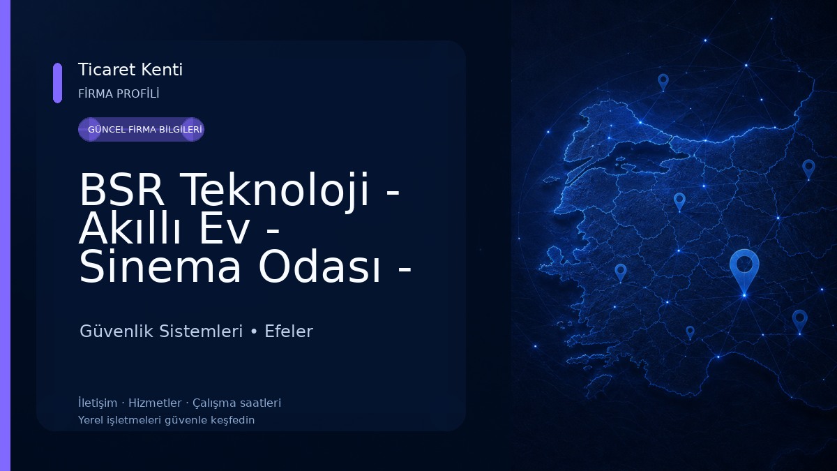 BSR Teknoloji - Akıllı Ev - Sinema Odası - Led Animasyon Dış Cephe Aydınlatma Güvenlik Sistemleri
