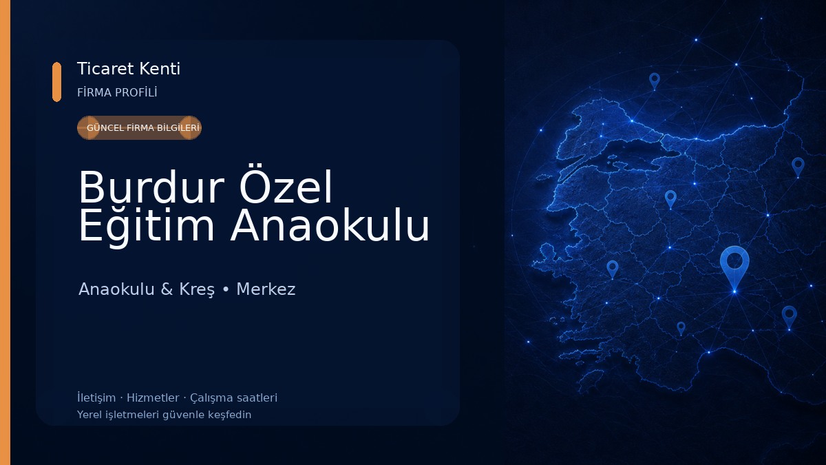 Burdur Özel Eğitim Anaokulu 
