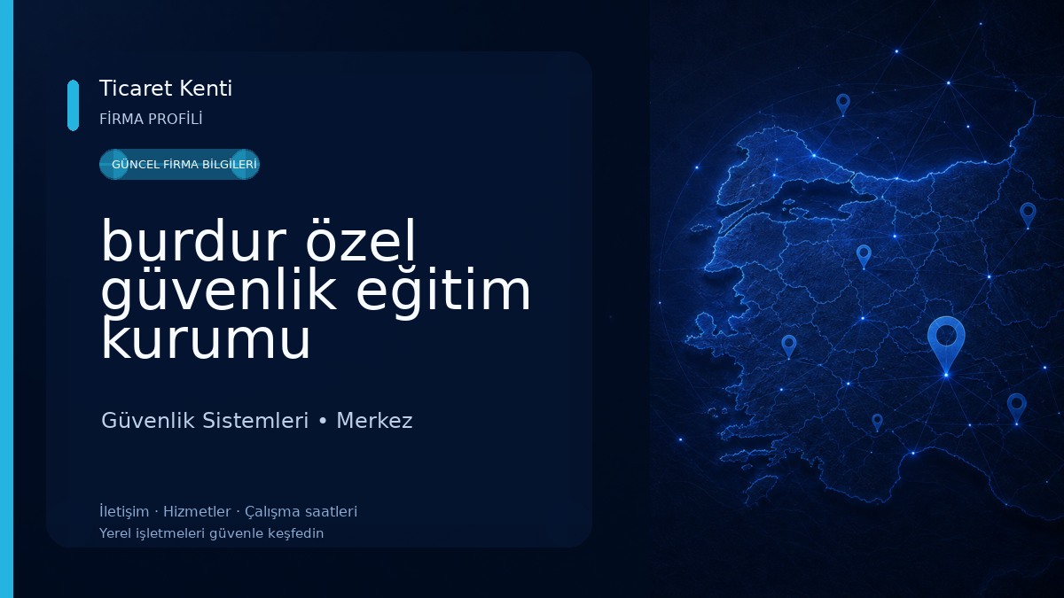 burdur özel güvenlik eğitim kurumu