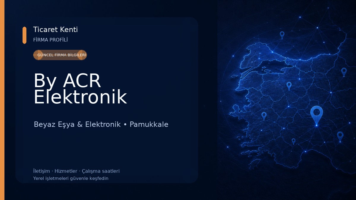 By ACR Elektronik Beyaz Eşya & Elektronik