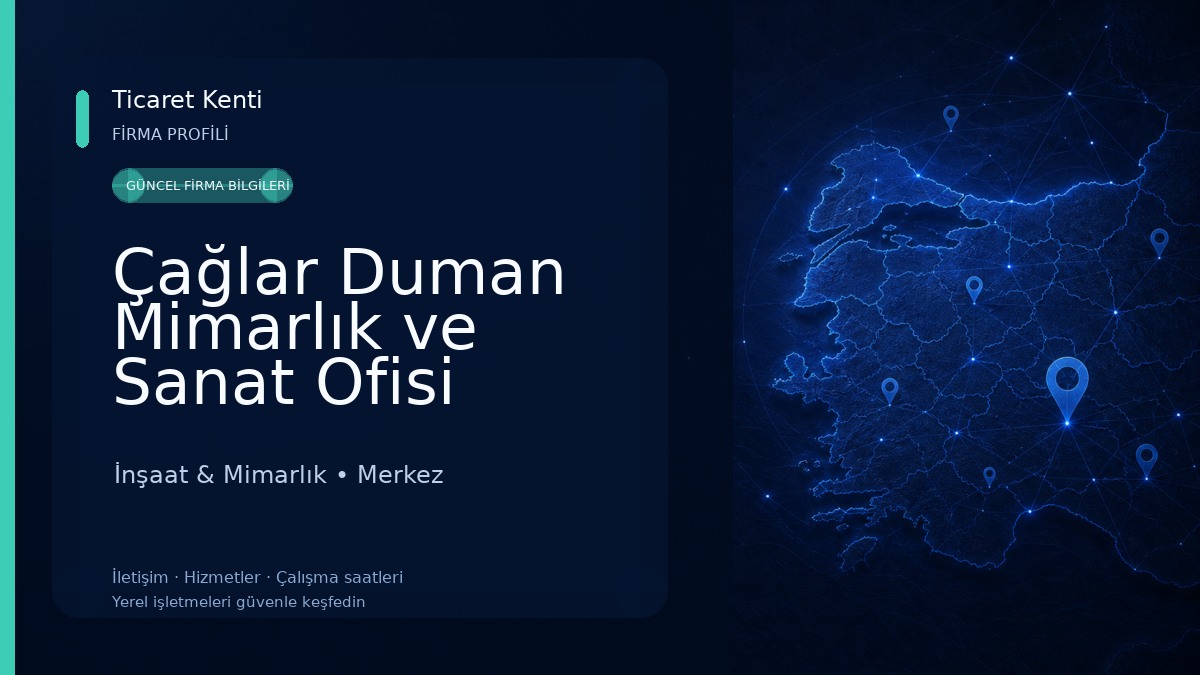 Çağlar Duman Mimarlık ve Sanat Ofisi İnşaat & Mimarlık