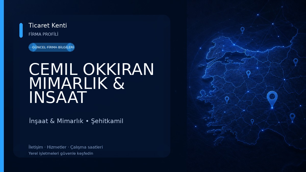 CEMIL OKKIRAN MIMARLIK & INSAAT İnşaat & Mimarlık