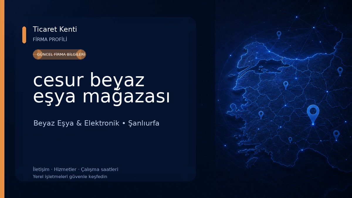 cesur beyaz eşya mağazası