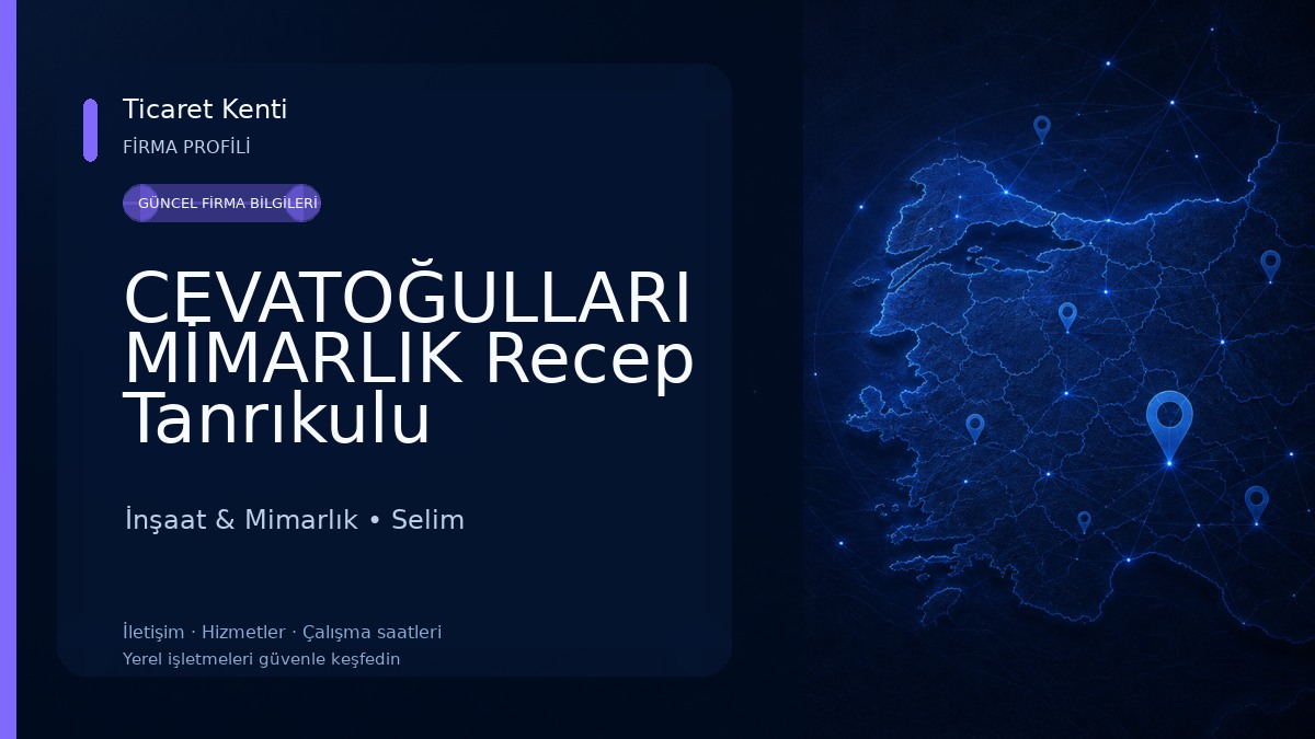 CEVATOĞULLARI MİMARLIK Recep Tanrıkulu İnşaat & Mimarlık