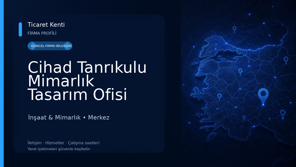 Cihad Tanrıkulu Mimarlık Tasarım Ofisi 