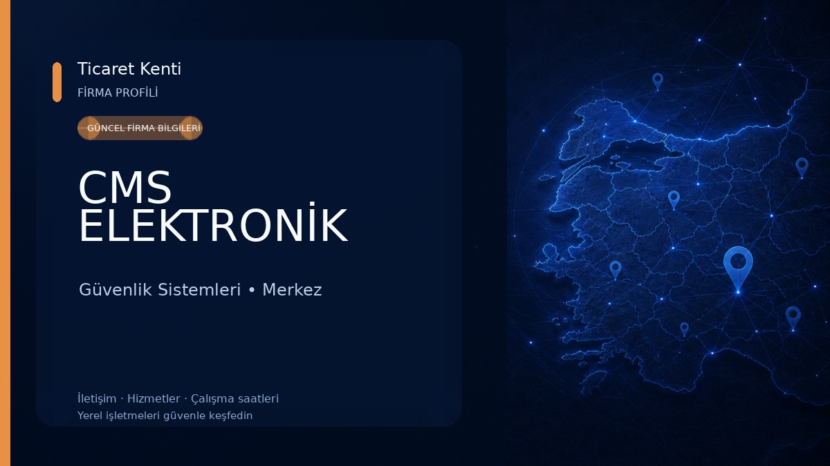 CMS ELEKTRONİK Güvenlik Sistemleri