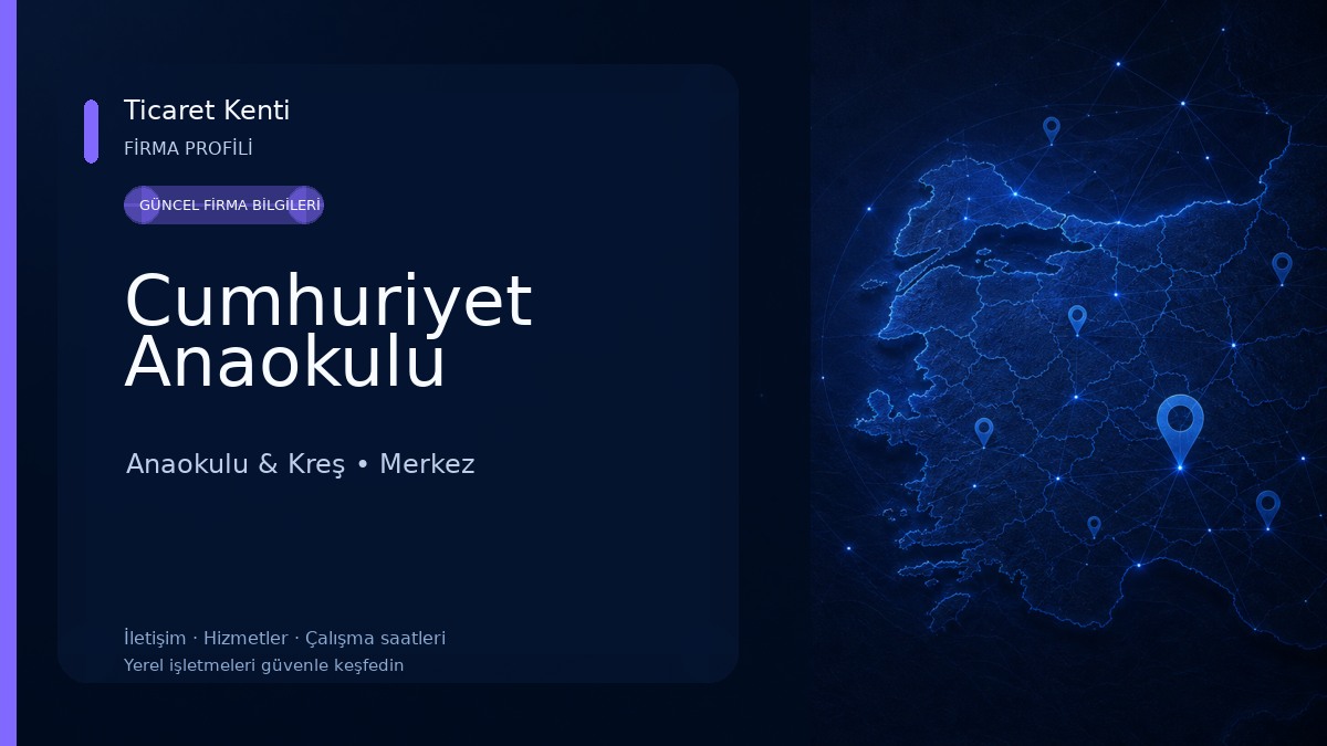 Cumhuriyet Anaokulu Anaokulu & Kreş