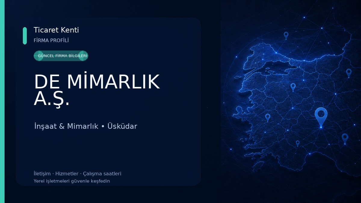 DE MİMARLIK A.Ş. 