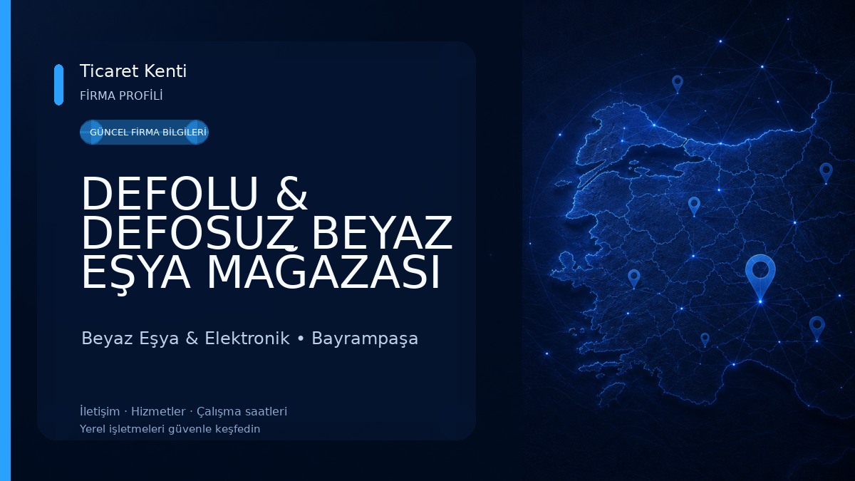 DEFOLU & DEFOSUZ BEYAZ EŞYA MAĞAZASI MİRA BEYAZ EŞYA DTM SAN. VE TİC. LTD. STİ Beyaz Eşya & Elektronik