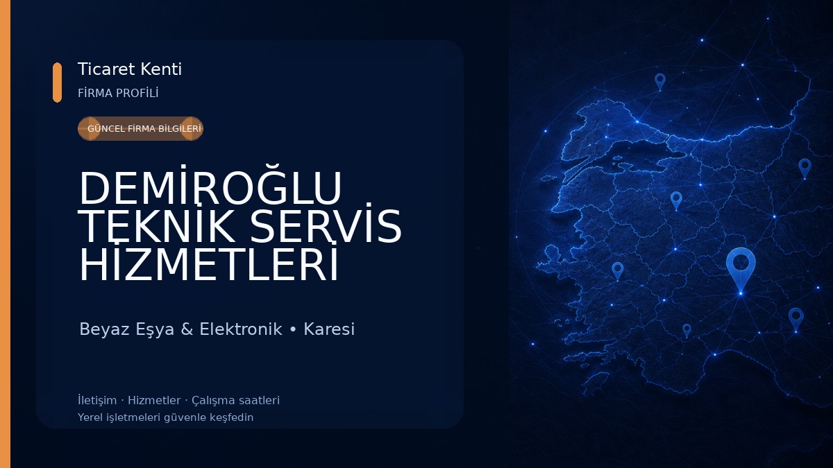 DEMİROĞLU TEKNİK SERVİS HİZMETLERİ Beyaz Eşya & Elektronik