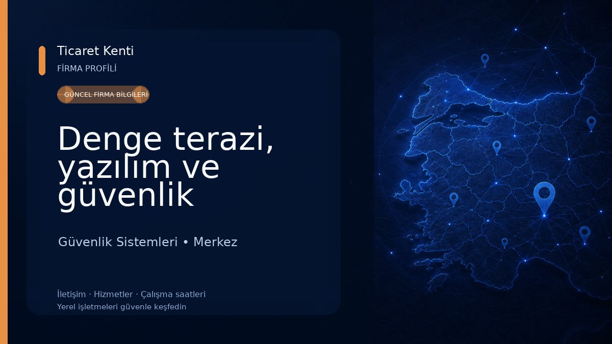 Denge terazi, yazılım ve güvenlik sistemleri 