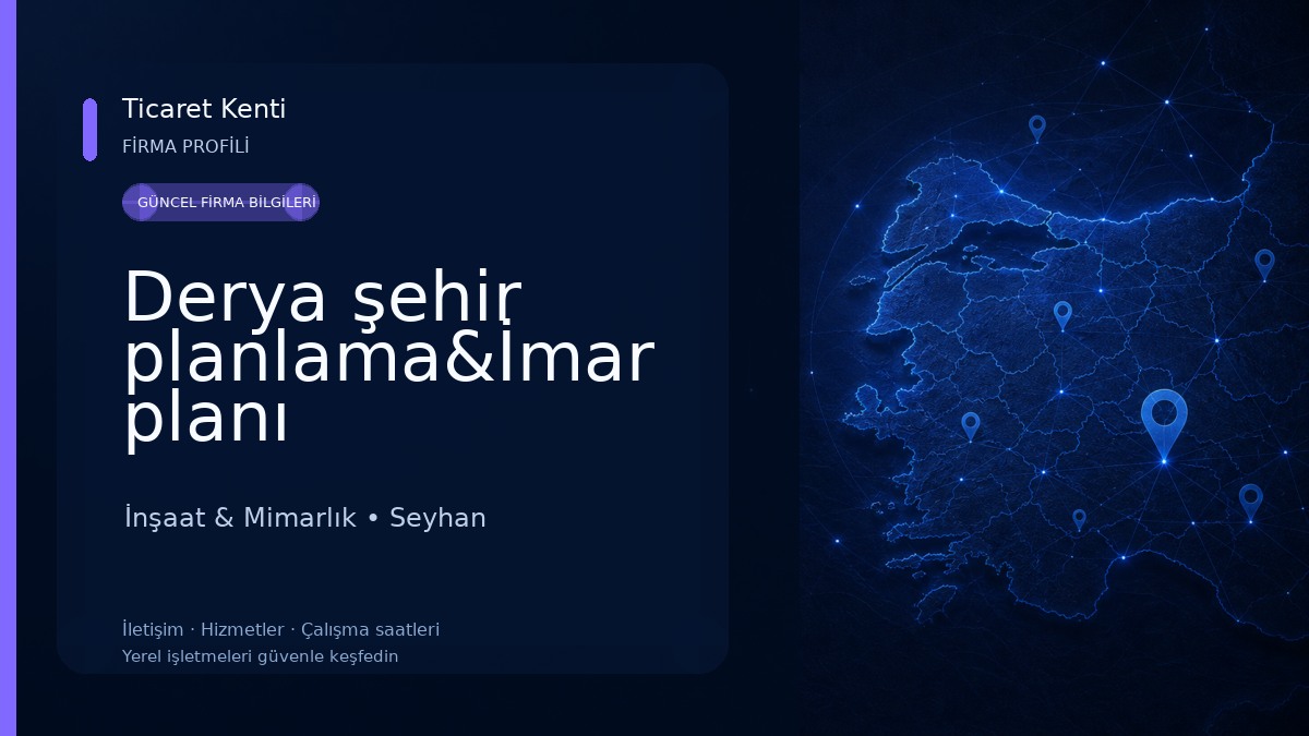 Derya şehir planlama&İmar planı İnşaat & Mimarlık