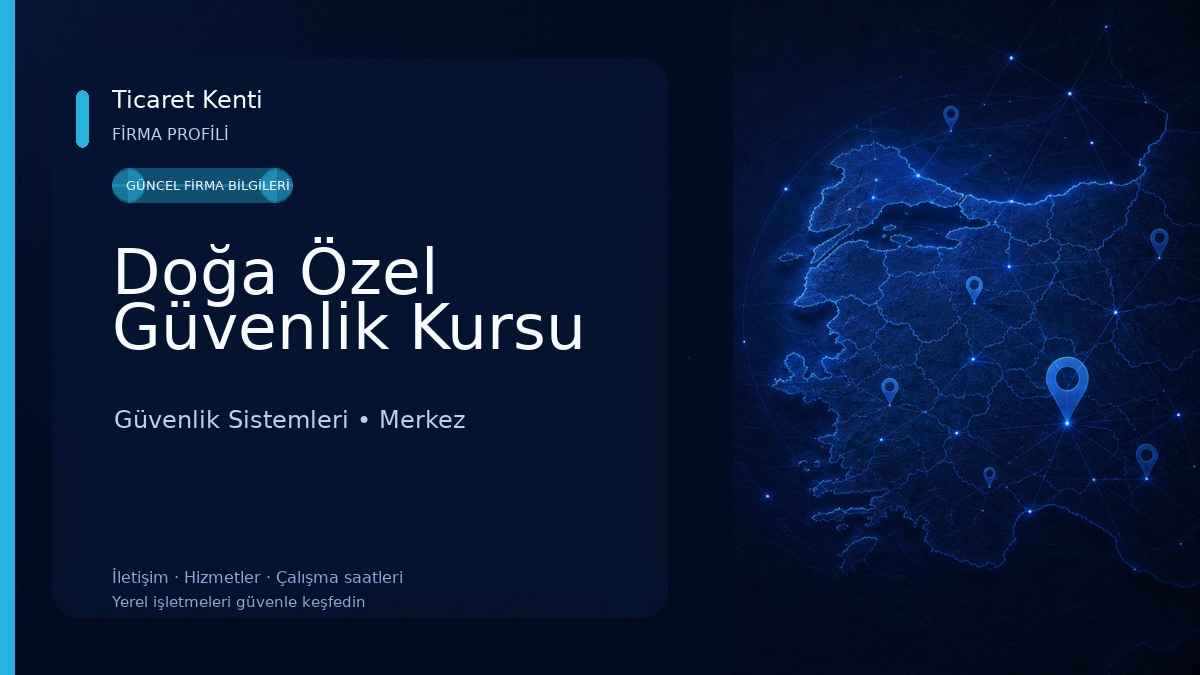 Doğa Özel Güvenlik Kursu Güvenlik Sistemleri
