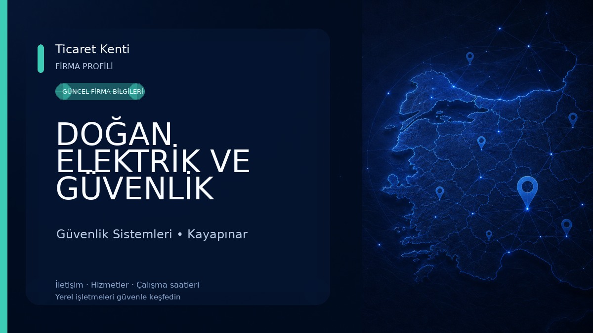 DOĞAN ELEKTRİK VE GÜVENLİK SİSTEMLERİ Güvenlik Sistemleri
