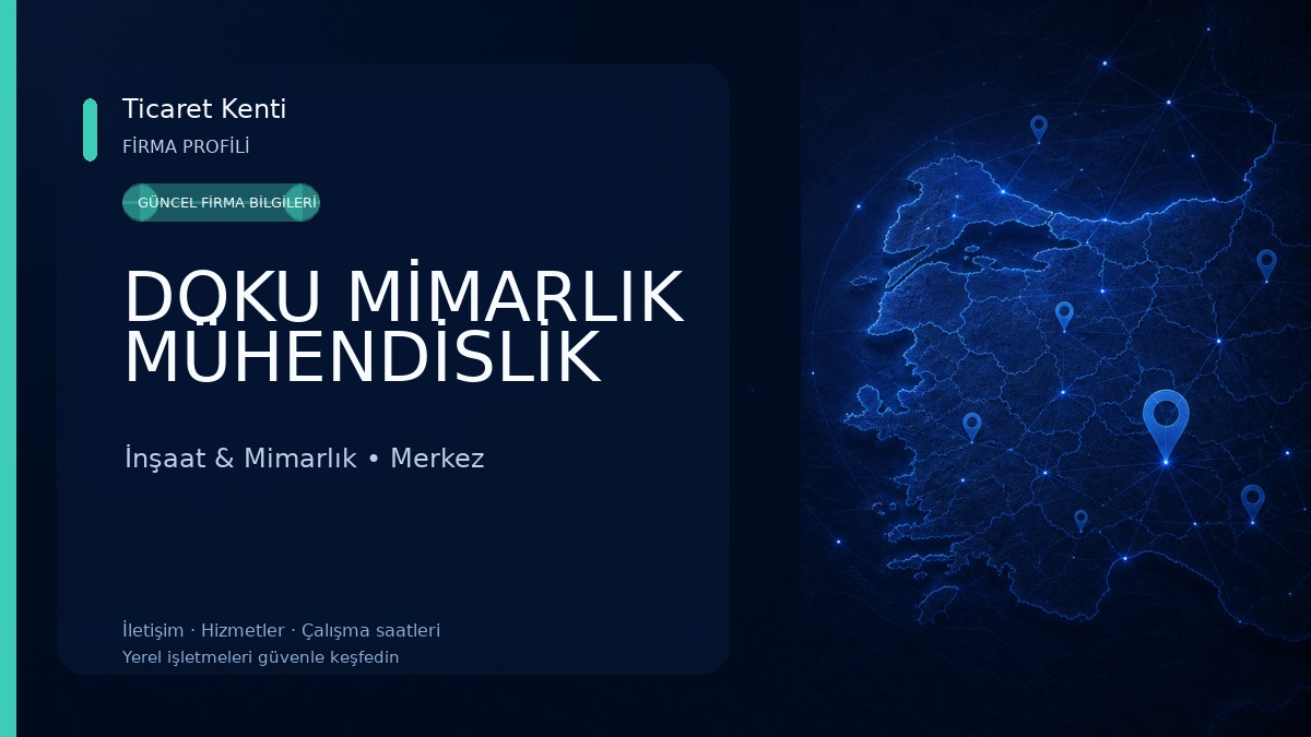 DOKU MİMARLIK MÜHENDİSLİK İnşaat & Mimarlık