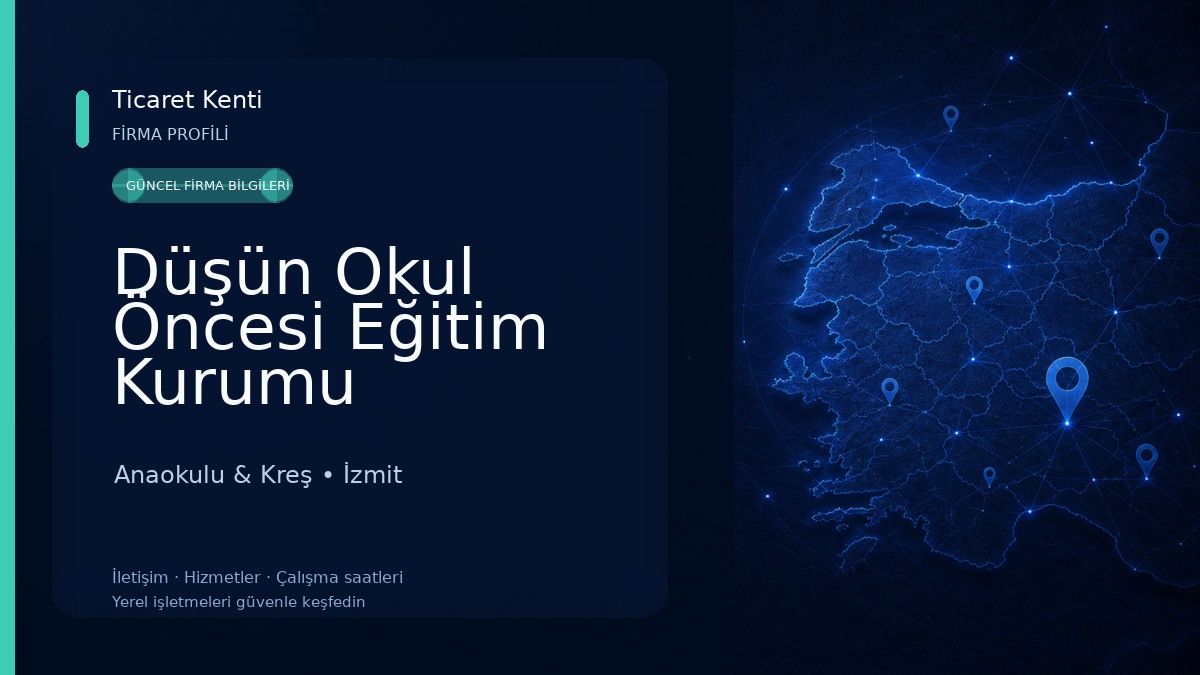 Düşün Okul Öncesi Eğitim Kurumu Anaokulu & Kreş