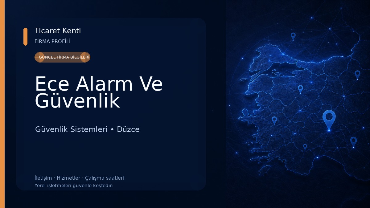 Ece Alarm Ve Güvenlik Güvenlik Sistemleri