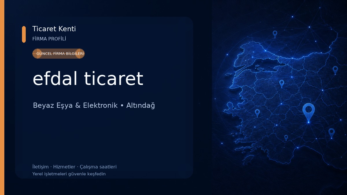efdal ticaret Beyaz Eşya & Elektronik