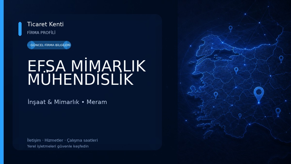 EFSA MİMARLIK MÜHENDİSLİK İnşaat & Mimarlık