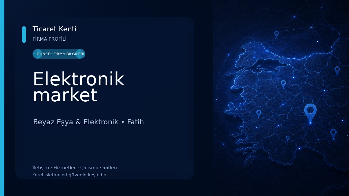 Elektronik market Beyaz Eşya & Elektronik